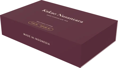 Mockup 3D Sliding Box (Laci & Sleeve) dengan desain Kakao Nusantara